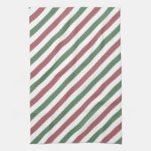 Weihnachtsstreifen Geschirrtuch (Vertikal)