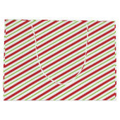 "Weihnachtsstreifen" Große Geschenktüte (Rückseite)