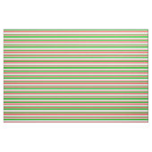 WeihnachtsStreifen in Rot, Weiß, Grün Stoff (Fat Quarter (45,7 x 55,9 cm))