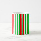 Weihnachtsstreifen Kaffeetasse (Mittel)