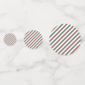 Weihnachtsstreifen Konfetti (Vorderseiten)