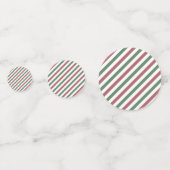 Weihnachtsstreifen Konfetti (Rückseiten)