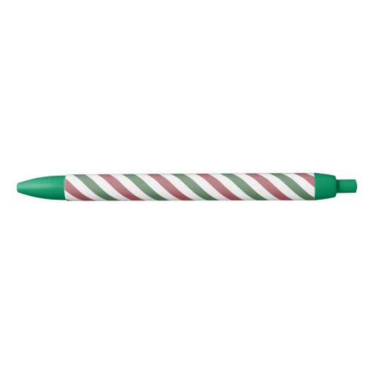 Weihnachtsstreifen Kugelschreiber (Vorderseite)