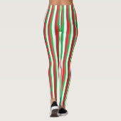 Weihnachtsstreifen Leggings (Rückseite)