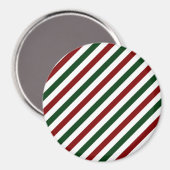 Weihnachtsstreifen Magnet (Vorderseite/Rückseite)