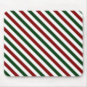 Weihnachtsstreifen Mousepad (Vorne)