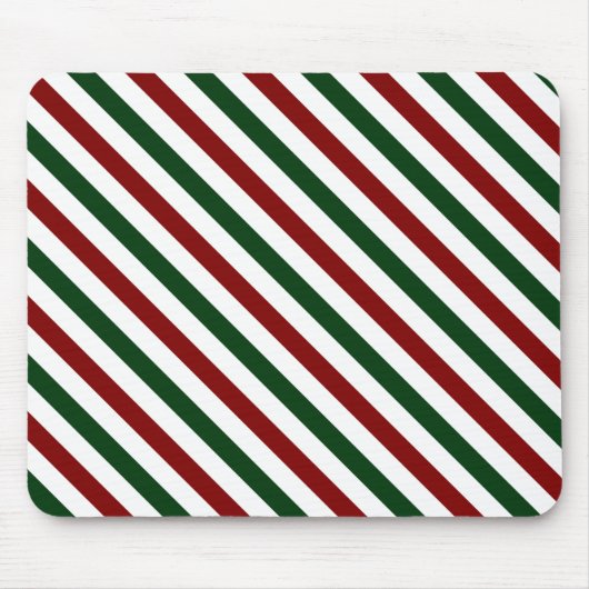 Weihnachtsstreifen Mousepad (Vorne)