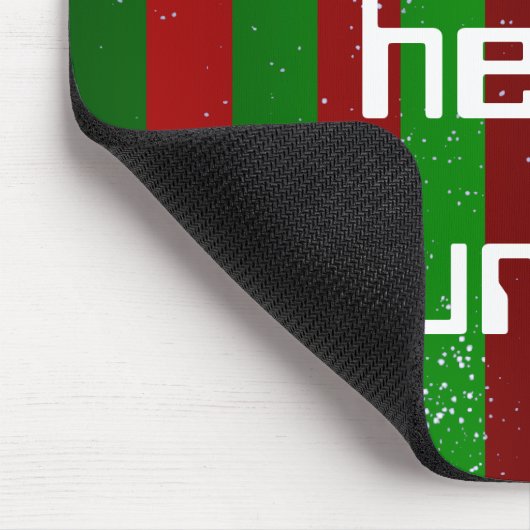 Weihnachtsstreifen Mousepad (Ecke)