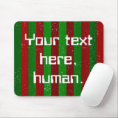 Weihnachtsstreifen Mousepad (Mit Mouse)