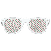 Weihnachtsstreifen Partybrille (Vorderseite)