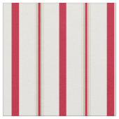 Weihnachtsstreifen Red Beige Stoff (Nahaufnahme)