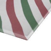 Weihnachtsstreifen Schneidebrett (Ecke)