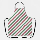 Weihnachtsstreifen Schürze (Vorderseite)