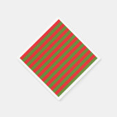 Weihnachtsstreifen Serviette (Ecke)