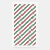 Weihnachtsstreifen Serviette (Vorderseite)