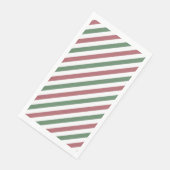 Weihnachtsstreifen Serviette (Ecke)