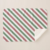 Weihnachtsstreifen Sherpadecke (Vorderseite (Horizontal))