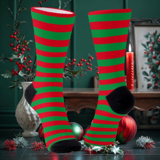Weihnachtsstreifen Socken