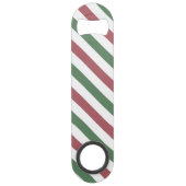 Weihnachtsstreifen Speed Flaschenöffner (Rückseite)