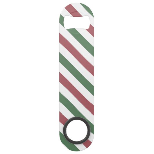 Weihnachtsstreifen Speed Flaschenöffner (Vorderseite)