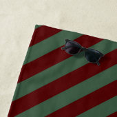 Weihnachtsstreifen Strandtuch (Beispiel)