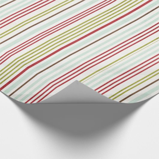 Weihnachtsstreifen Streifen Streifenpapier Geschenkpapier (Ecke)