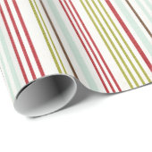 Weihnachtsstreifen Streifen Streifenpapier Geschenkpapier (Rolleneckpunkt)