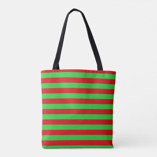 Weihnachtsstreifen Tasche (Rückseite)