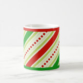Weihnachtsstreifen-Tasse Kaffeetasse (Mittel)