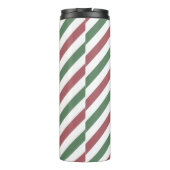 Weihnachtsstreifen Thermosbecher (Rückseite)