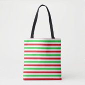 Weihnachtsstreifen Totbeutel 2 Tasche (Vorderseite)