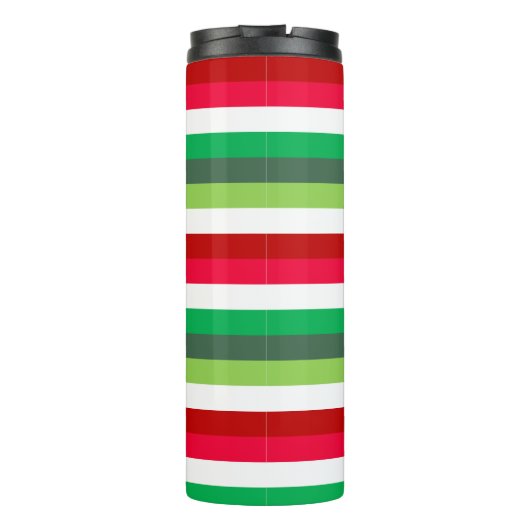 Weihnachtsstreifen unanständig oder schön anpassba thermosbecher (Rückseite)