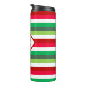 Weihnachtsstreifen unanständig oder schön anpassba thermosbecher (Nach rechts gedreht)