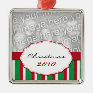 WeihnachtsStreifen Weihnachtsbaum Ornament Aus Metall