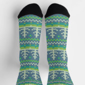 Weihnachtsstrick Socken (Oben)