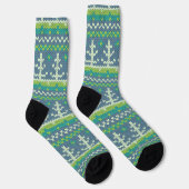 Weihnachtsstrick Socken (Rechts)