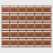 Weihnachtsstrickerei mit Hirschen und Baum Geschenkpapier (Flach)