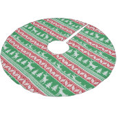 Weihnachtsstrickjacke-Bürsten-Polyester-Baum-Rock Polyester Weihnachtsbaumdecke (Schrägansicht)