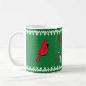 Weihnachtsstrickjacke-Kaffee-Tasse mit roten Kaffeetasse (Links)