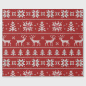 Weihnachtsstrickjacke-Packpapier Geschenkpapier (Flach)