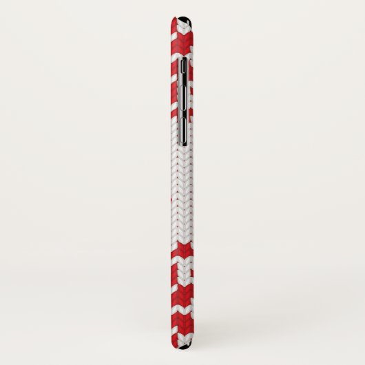 Weihnachtsstrickjacke-Schneeflocke iPhone Fall Case-Mate iPhone Hülle (Hinten/Links)