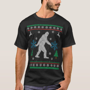 Weihnachtsstrickjacke-Shirt Sasquatch Bigfoots T-Shirt
