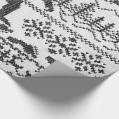 Weihnachtsstrickjacke-Strick-Art Bigfoots Geschenkpapier (Ecke)