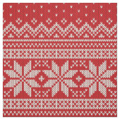 Weihnachtsstrickjacke-strickendes Muster - ROT Stoff (Muster)