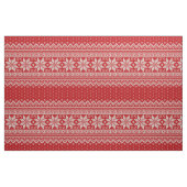 Weihnachtsstrickjacke-strickendes Muster - ROT Stoff (Fat Quarter (45,7 x 55,9 cm))
