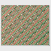 Weihnachtsstrickmuster Geschenkpapier (Flach)