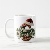 Weihnachtsstrickpullover Frohe Weihnachten Santa H Kaffeetasse (Links)