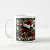 Weihnachtsstrickpullover Frohe Weihnachten Santa H Kaffeetasse (Links)
