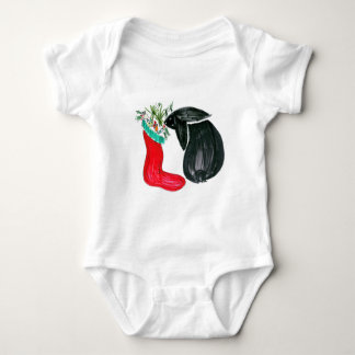 WeihnachtsStrumpf Baby Strampler