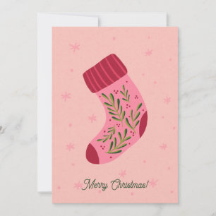 Weihnachtsstrumpf Feiertagskarte